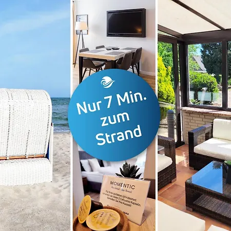 Apartment Strandnahe & Hochwertige Ferienunterkunft, Mit Gartenzugang, Parkplatz Und Fahrradunterstellplatz